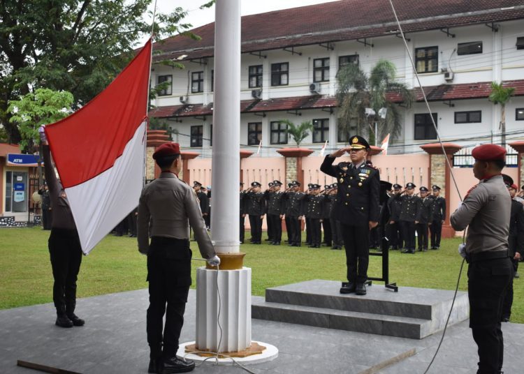 Polres Muara Enim Gelar Upacara HUT RI ke-80 dengan Khidmat dan Penuh Semangat